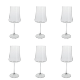 Jogo 6 Taças para Vinho Xtra em Cristal Ecológico 460ml - Ela Decora